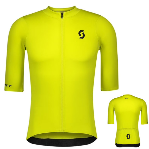 Scott - Herren M's RC PREMOUM Fahrrad Trikot kurz, gelb