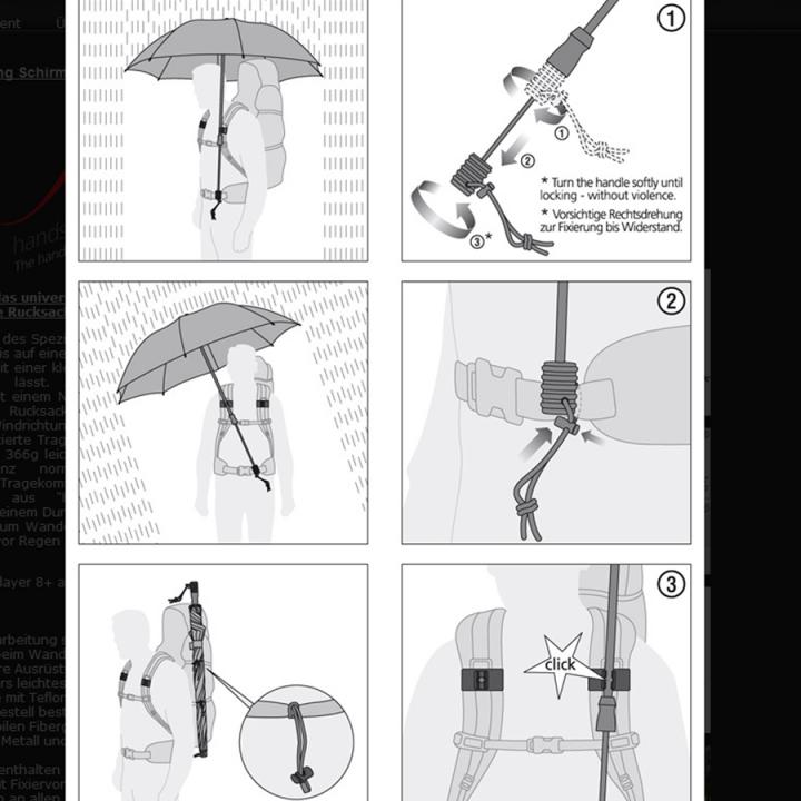 EuroSCHIRM - Göbel - Regenschirm - für Sportartikel Online Outdoor Trekkingschirm handsfree, Shop Swing | | Outlet rot | Der Marken HIVE