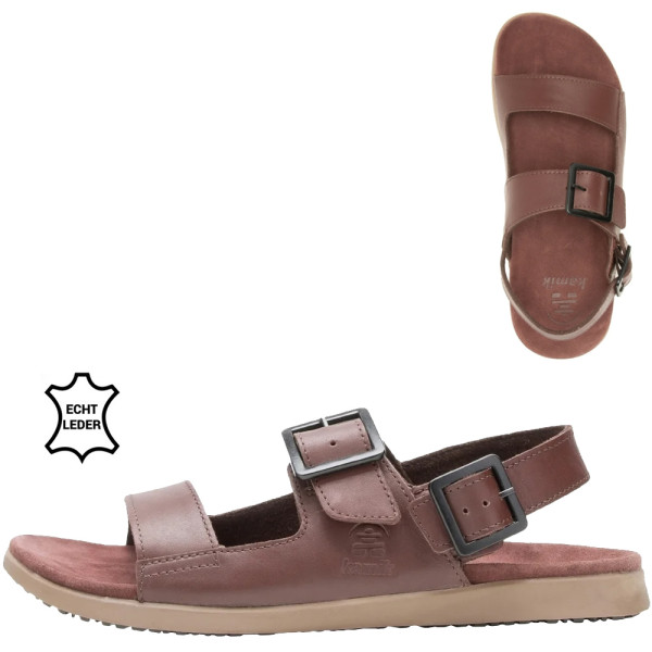 KAMIK - MARTY Echtleder Herren Sandalen Comfort, mocha