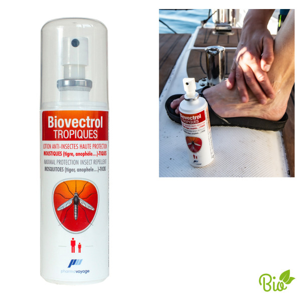 Pharmavoyage Biovectrol Tropiques - Anti Schnaken Mücken Spray, 75ml