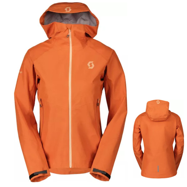 Scott Jacket W's Explorair Light Dryo 3L Regenjacke 30000, orange