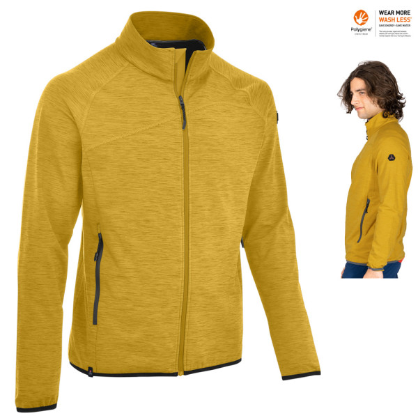 Maul - Radeberg - funktionelle Fleecejacke Outdoorjacke, gelb