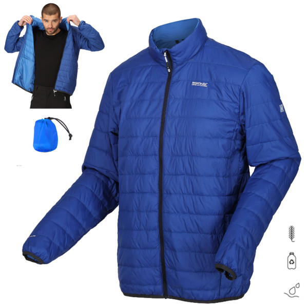 Regatta - Herren Jacke Steppjacke Hillpack verstaubar in Beutel, blau