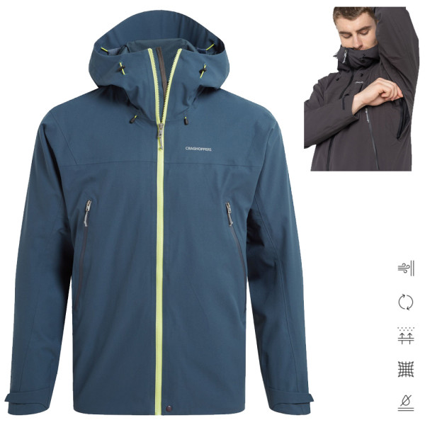 Craghoppers - wasserdichte Stretch Outdoor Regenjacke Dynamic Pro 20K