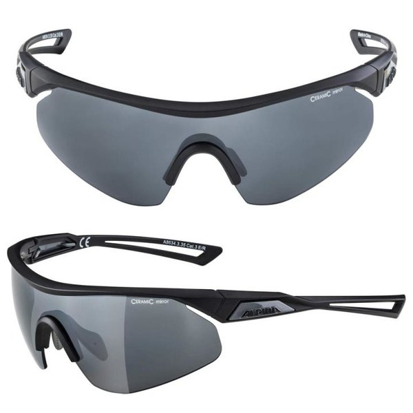 Alpina Unisex – Erwachsene NYLOS Shield Sportbrille- schwarz