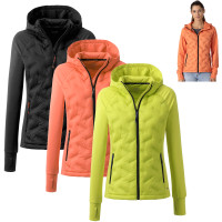 LPO - funktionelle modische Damen Stretch Hybrid Kapuzen Jacke Viona