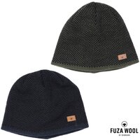 FUZA WOOL - Merino Herren Wintermütze DAI BEANIE Wendemütze