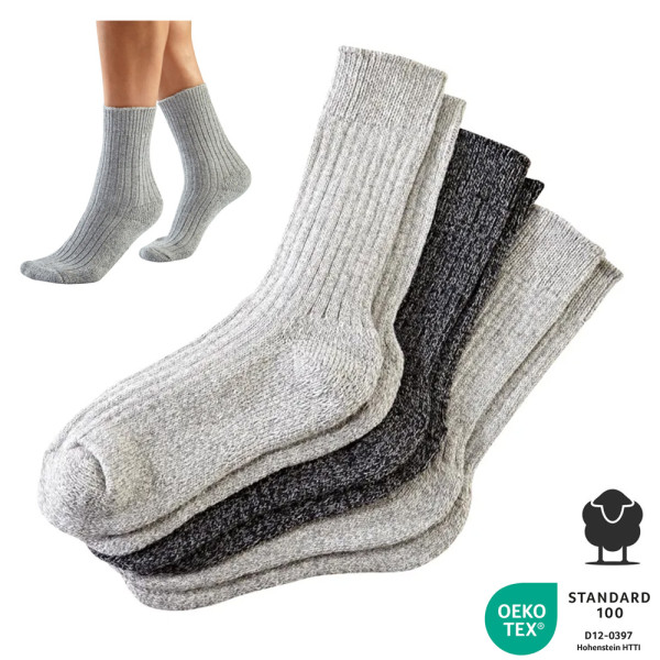 SOCKCESS - Merino Norweger Socken 3er Pack - Made in Italy