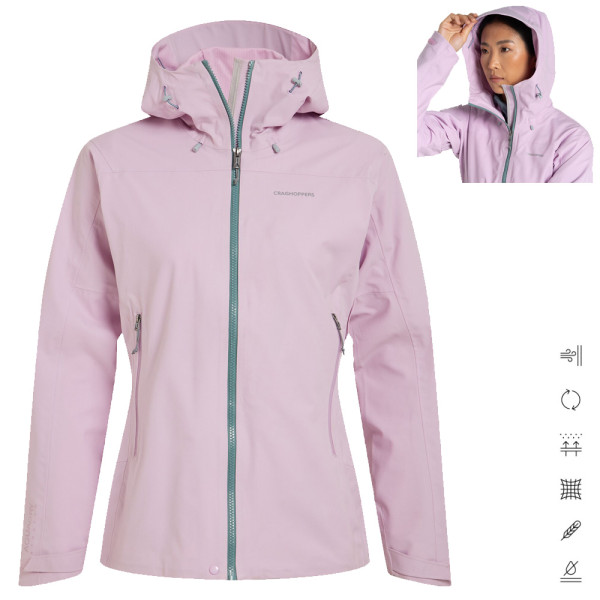 Craghoppers - Dynamic Pro - Damen wasserdichte Funktionsjacke, orchide