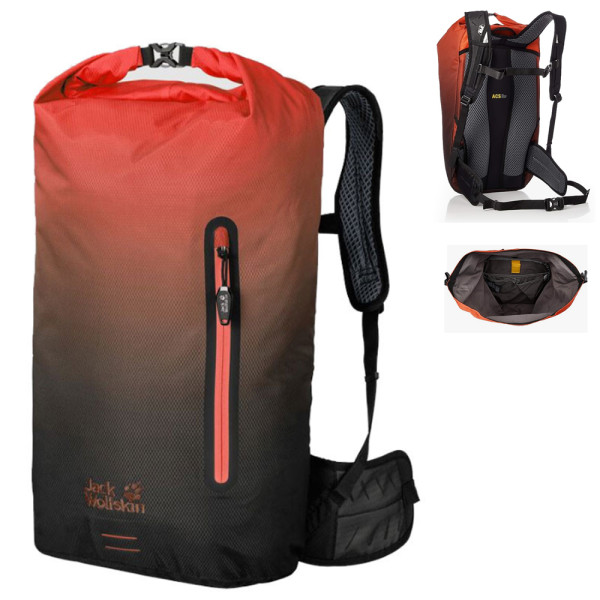 Jack Wolfskin - Halo 26 Pack Rucksack Rollback, blk red