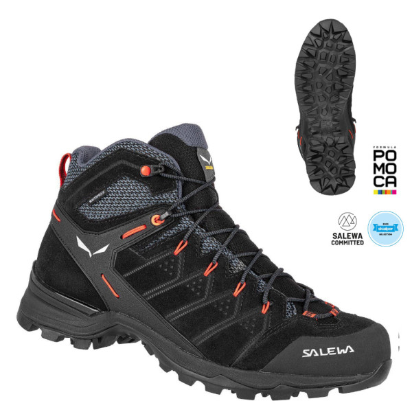 SALEWA - MS ALP MATE MID PTC Wanderschuhe, schwarz