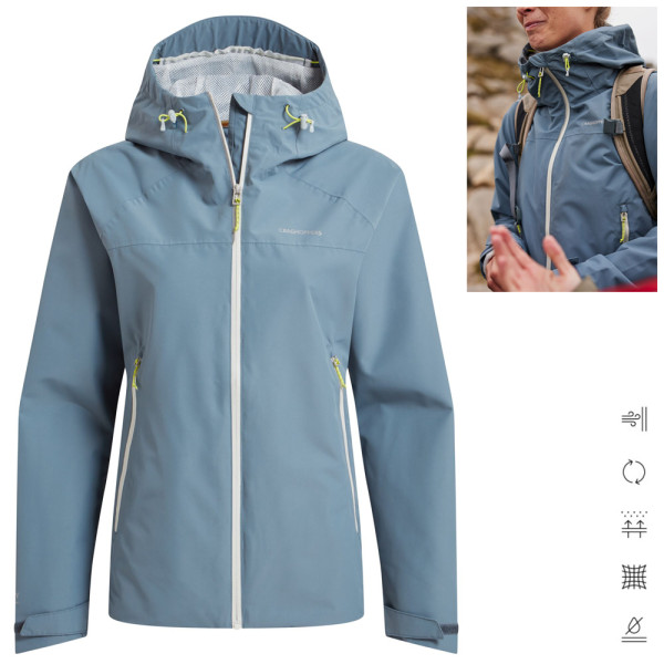 Craghoppers - wasserdichte Regenjacke VANTH 20.000 WT, blau