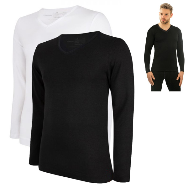 Smarttex - Herren Thermoshirt Longshirt Polar Mikrofaser 2 Stk.