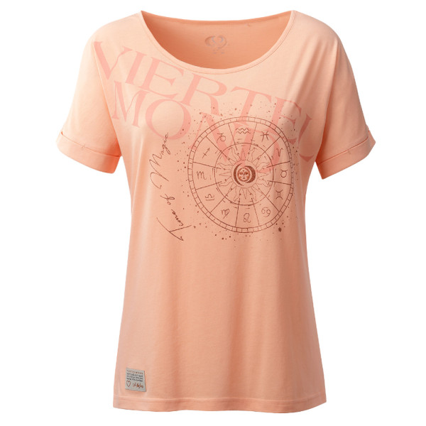 ViertelMond - modisches T-Shirt mit Bio Baumwollanteil - Lavea, peach