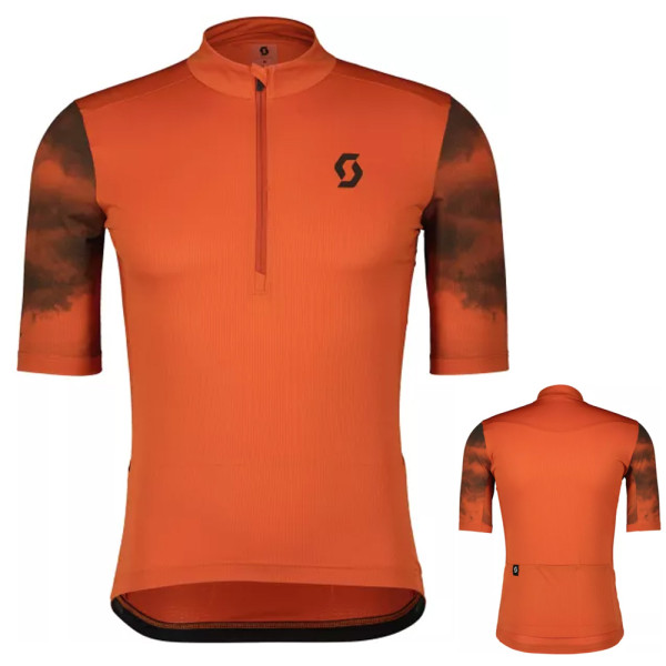 Scott - Herren M's Gravel 10 SS Fahrrad Trikot kurz, orange